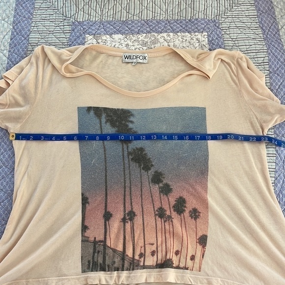 WILDFOX Canyon Palm Tee size S - Picture 6 of 7